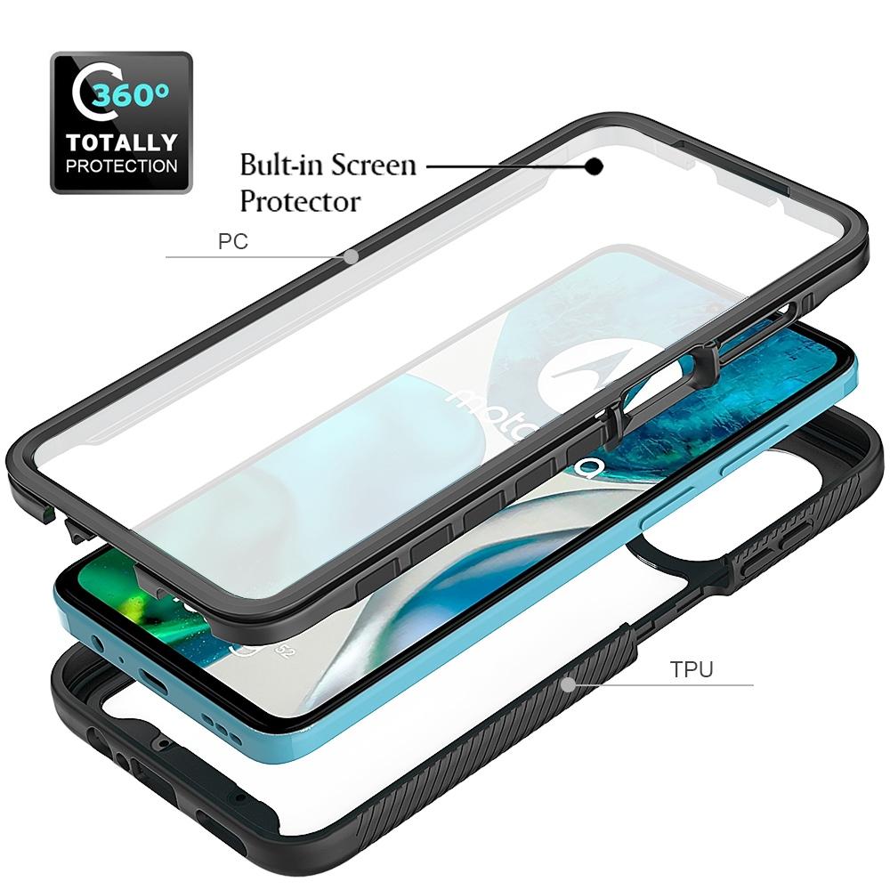 Гібридний чохол PC+TPU для Motorola Moto G52 4G/G82 5G, 3-в-1 Захисний від подряпин та падінь чохол для мобільного телефону з ПЕТ-захисним склом Black
Гібридний чохол PC+TPU для Motorola Moto G52 4G/G82 5G, 3-в-1 Захисний від подряпин та падінь чохол для мобільного телефону з ПЕТ-захисним склом Black