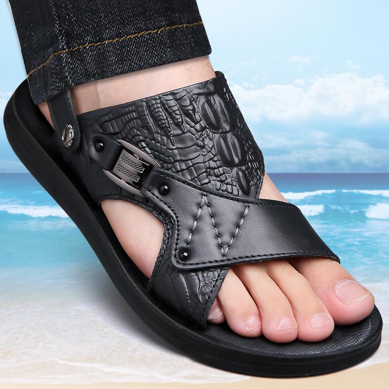 Sandals men s outdoor leisure middle-aged and elderly beach shoes leather summer men s dad slippers one shoe dual-purpose sports 39
Sandals men s outdoor leisure middle-aged and elderly beach shoes leather summer men s dad slippers one shoe dual-purpose sports 39