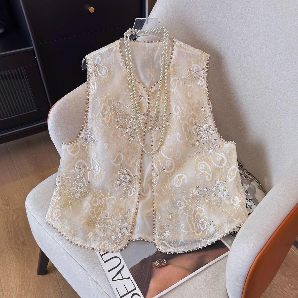 2025 новый стиль летний жилет жилет топ универсальный вышитый тонкий с пайетками бисером M (under 50kg recommended)
2025 новый стиль летний жилет жилет топ универсальный вышитый тонкий с пайетками бисером M (under 50kg recommended)