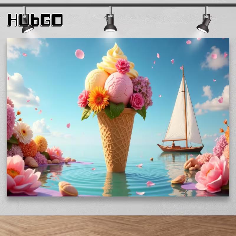 2D Whimsical Flower Ice Cream Backdrop for Dessert & Beach Celebrati 47.2x31.5inch/120*80cm
2D Whimsical Flower Ice Cream Backdrop for Dessert & Beach Celebrati 47.2x31.5inch/120*80cm