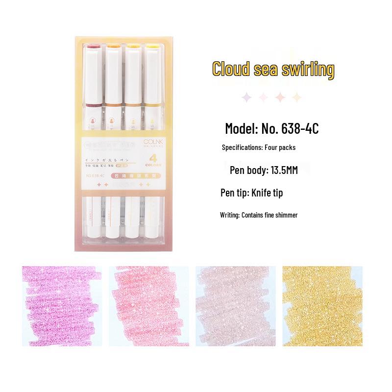 Silver Glitter Fluorescent Marker Pen for Students - High-Quality, Vibrant Colored Journal Highlighting.
Silver Glitter Fluorescent Marker Pen for Students - High-Quality, Vibrant Colored Journal Highlighting.