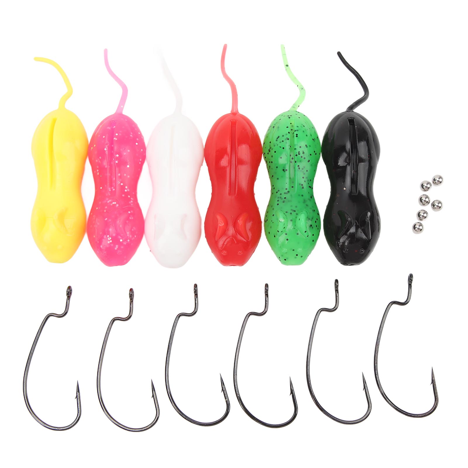 6Pcs 11cm 16g TPR Simulation Fake Fishing Lures Multi Color Mouse Shape Lures for Seawater Boat Fishing
6Pcs 11cm 16g TPR Simulation Fake Fishing Lures Multi Color Mouse Shape Lures for Seawater Boat Fishing