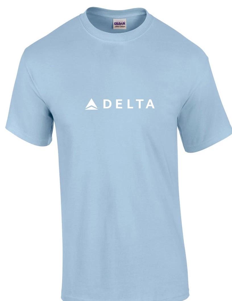 Delta Airline White Logo US Aviation Travel Cotton Light Blue T-Shirt L
Delta Airline White Logo US Aviation Travel Cotton Light Blue T-Shirt L