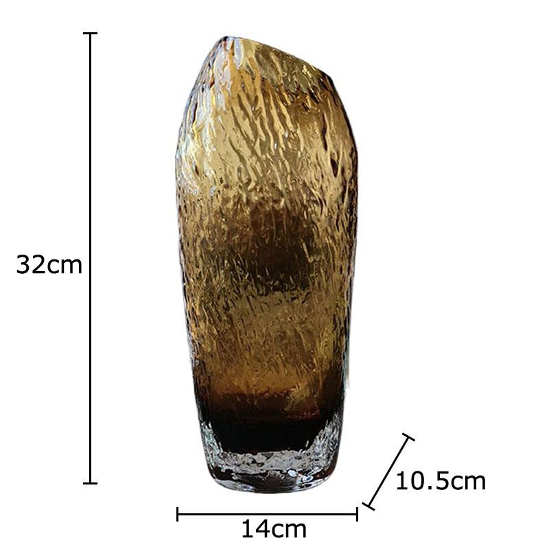 Amber Color Wrinkled Glass Vase Hydroponics Plant Pots Table Decoration Flower Arrangement Floral Vases Room Aesthetic Decor
Amber Color Wrinkled Glass Vase Hydroponics Plant Pots Table Decoration Flower Arrangement Floral Vases Room Aesthetic Decor
