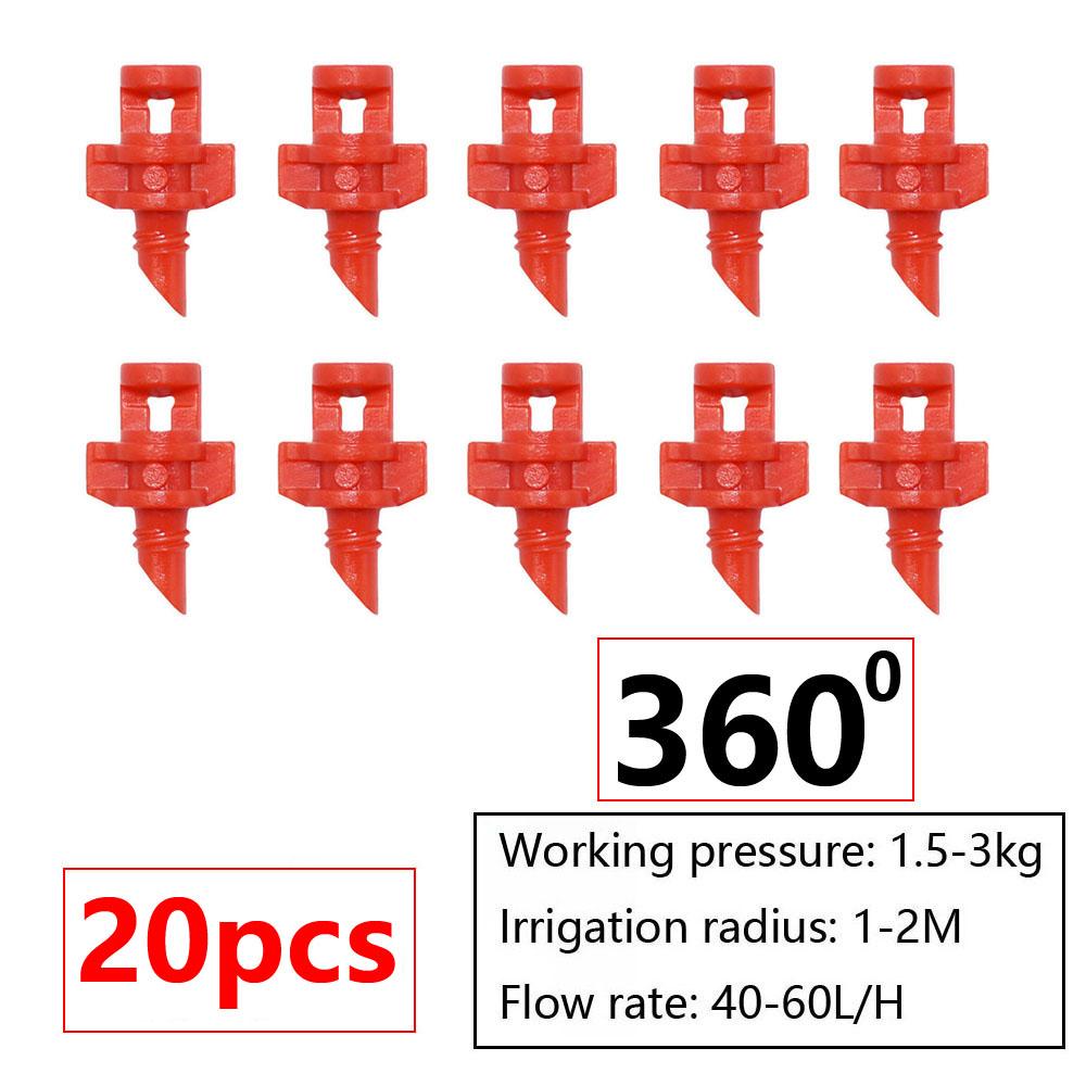 90/180/360 Degree Refraction Nozzle Micro Sprinkler Thread Barb Connection Garden Irrigation Mist Sprayer For Greenhouse
90/180/360 Degree Refraction Nozzle Micro Sprinkler Thread Barb Connection Garden Irrigation Mist Sprayer For Greenhouse