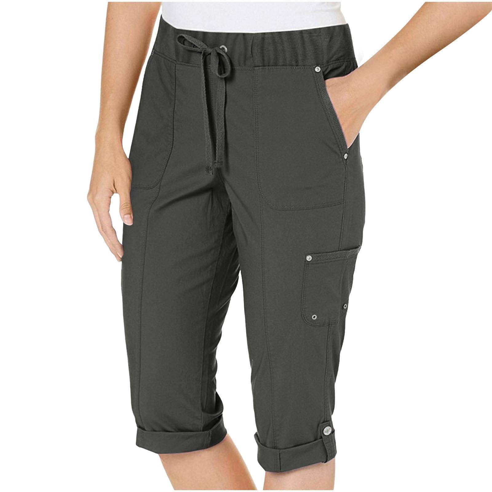 Women s Fashionable Solid Color Elastic Waist Pocket Five Quarter Casual Work Pants XL
Women s Fashionable Solid Color Elastic Waist Pocket Five Quarter Casual Work Pants XL