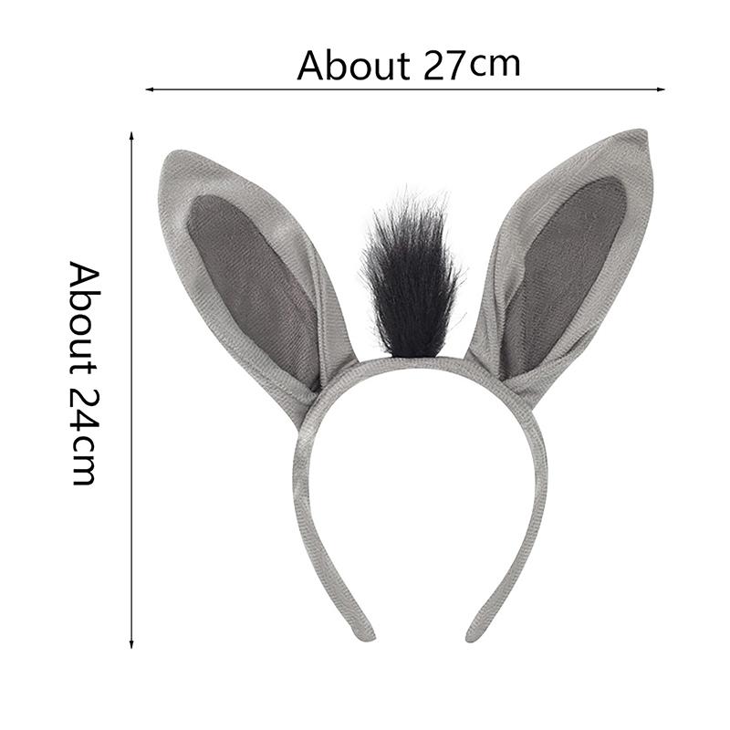 1 Set Cosplay Animals Ear Headband Tail Nose And Bowtie Decoration Donkey Costumes Props Festival Party Headdress Accessories A1
1 Set Cosplay Animals Ear Headband Tail Nose And Bowtie Decoration Donkey Costumes Props Festival Party Headdress Accessories A1