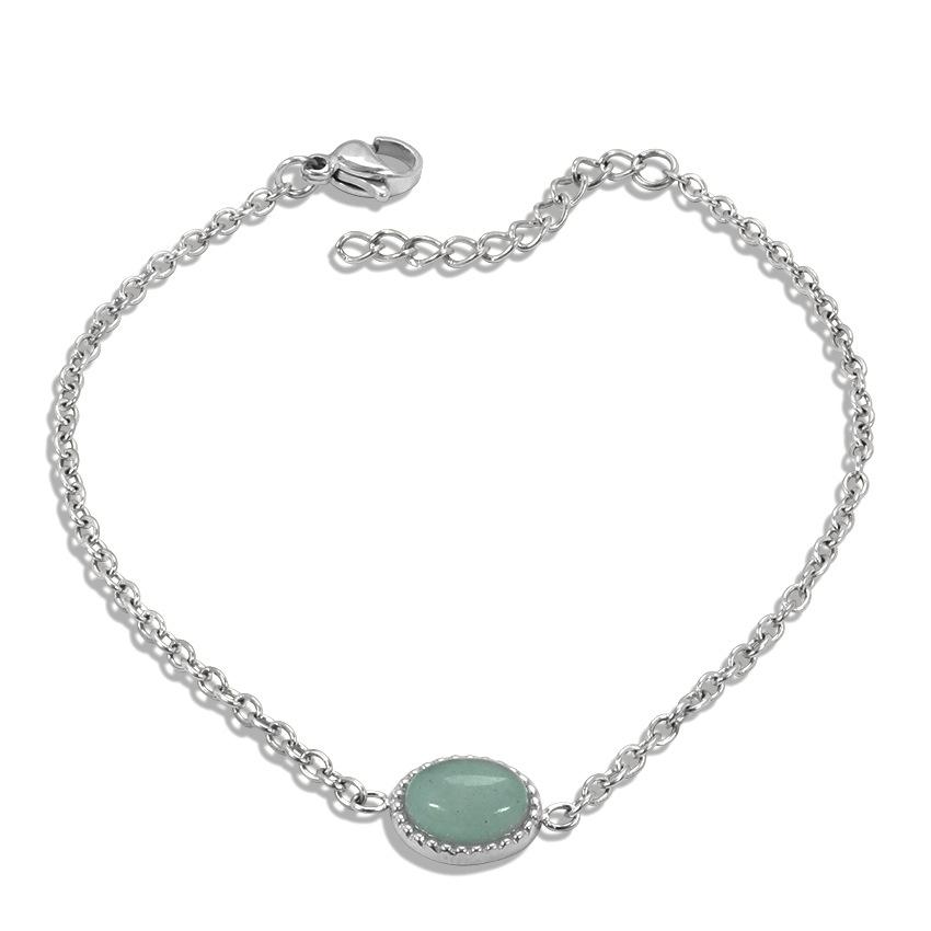 Французские Ретро Украшения из Титановой Стали Золото Нержавеющая Сталь Инкрустированный Зеленый Натуральный Камень Подвеска Браслет Женщины 18K
Французские Ретро Украшения из Титановой Стали Золото Нержавеющая Сталь Инкрустированный Зеленый Натуральный Камень Подвеска Браслет Женщины 18K