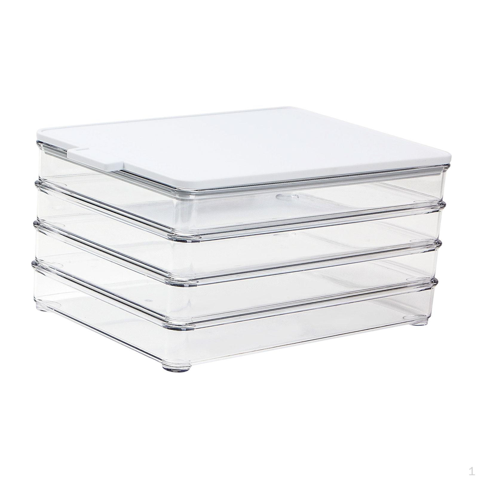 Container for Fridge Freezer Storage Food Box with White Lid Stackable Cheese 4 Layer
Container for Fridge Freezer Storage Food Box with White Lid Stackable Cheese 4 Layer