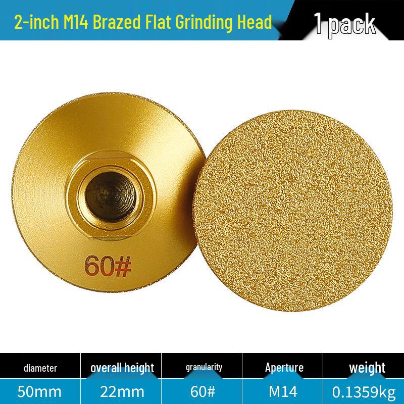 2-Inch Brazed Flat Grinding Disc for Stone, Marble, Quartz & Tile Edge Polishing.
2-Inch Brazed Flat Grinding Disc for Stone, Marble, Quartz & Tile Edge Polishing.