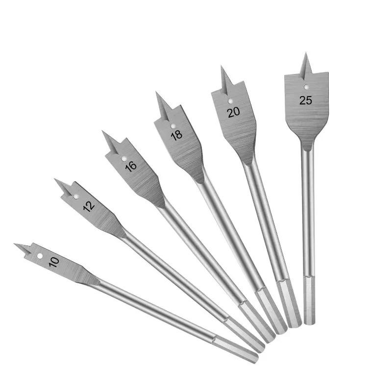 6Pcs/1 Set 10-25mm Flat Drill High-carbon Steel Wood Flat Drill Set Woodworking Spade Drill Bits Durable Woodworking Tool 2 SET(12PCS)
6Pcs/1 Set 10-25mm Flat Drill High-carbon Steel Wood Flat Drill Set Woodworking Spade Drill Bits Durable Woodworking Tool 2 SET(12PCS)