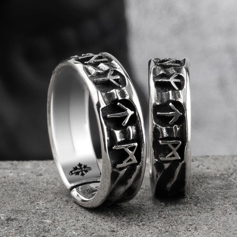 Vintage Viking Ring Ethnic Totem Rune Ring Men Geometric Shaped Titanium Steel Ring Fashion Locomotive Ring Zircon Gifts resizable
Vintage Viking Ring Ethnic Totem Rune Ring Men Geometric Shaped Titanium Steel Ring Fashion Locomotive Ring Zircon Gifts resizable