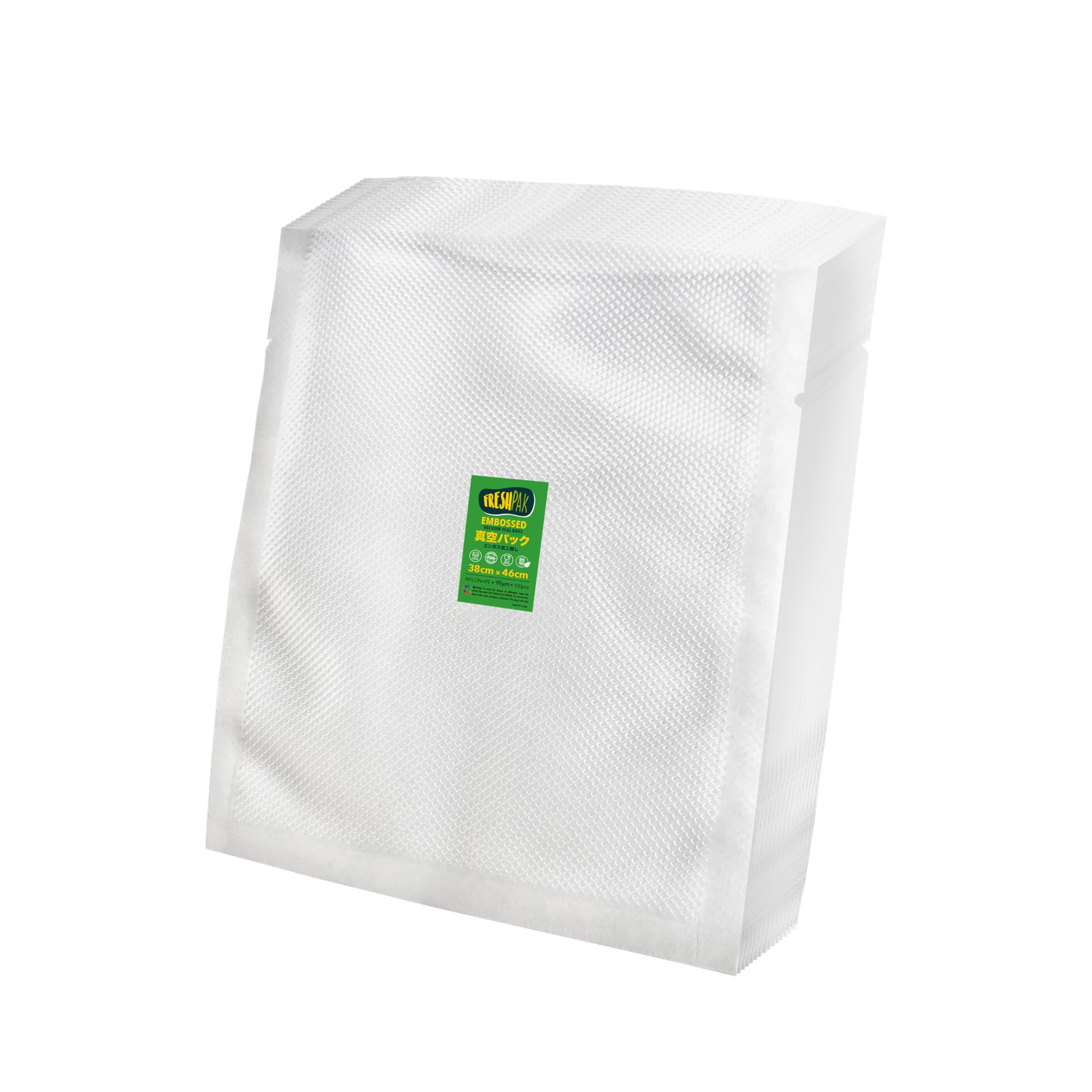 Вакуумный пакет FRESHPAK с тиснением 38x46 см 100 шт. Нейлон Diamond Длительная свежесть Сохранение продуктов Размораживание в микроволновой печи Хранение в замороженном виде
Вакуумный пакет FRESHPAK с тиснением 38x46 см 100 шт. Нейлон Diamond Длительная свежесть Сохранение продуктов Размораживание в микроволновой печи Хранение в замороженном виде