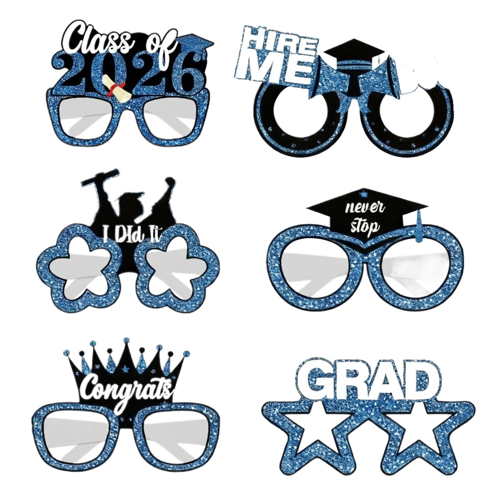 6pcs Graduation Graduation Glasses Decoration синий
6pcs Graduation Graduation Glasses Decoration синий