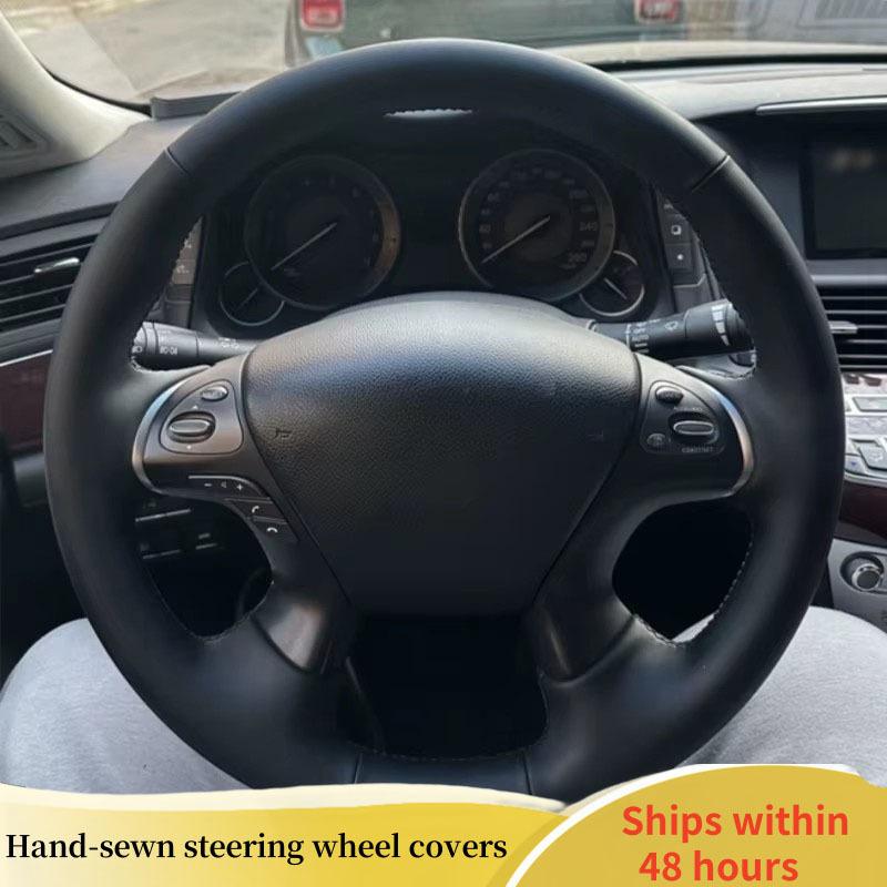 Car Steering Wheel Cover For Infiniti JX35 M35 M25 M56 Q70 QX60 ized Microfiber Leather DIY Steering Wheel Braid Blue Thread
Car Steering Wheel Cover For Infiniti JX35 M35 M25 M56 Q70 QX60 ized Microfiber Leather DIY Steering Wheel Braid Blue Thread