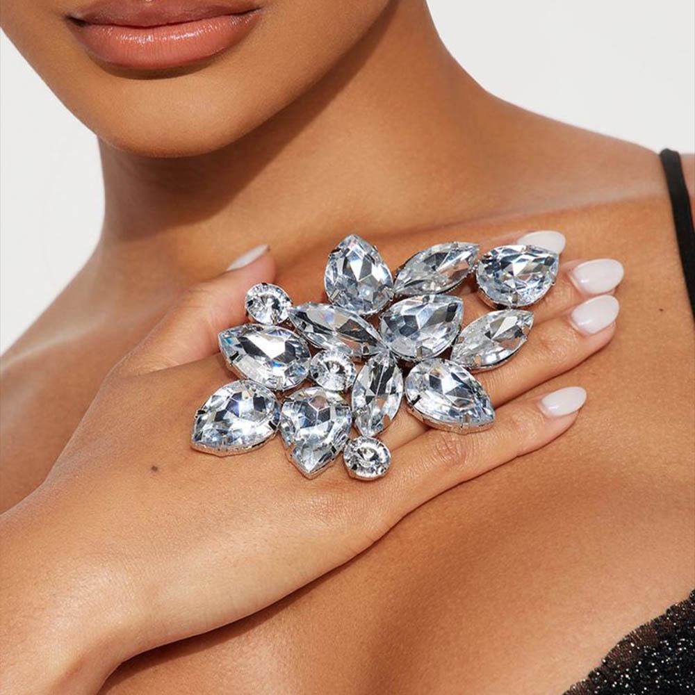 Stonefans Exaggerated Geometric Open Rings Handmade Drag Queen Jewelry Fashion Water Drop Rhinestone Finger Accessories Party срібний
Stonefans Exaggerated Geometric Open Rings Handmade Drag Queen Jewelry Fashion Water Drop Rhinestone Finger Accessories Party срібний