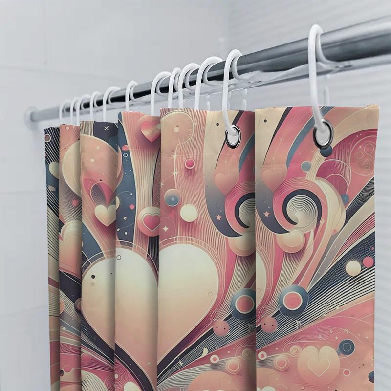 Whimsical Heart Art Shower Curtain For Bathroom Decoration W60H190(CM)-1 Pcs
Whimsical Heart Art Shower Curtain For Bathroom Decoration W60H190(CM)-1 Pcs