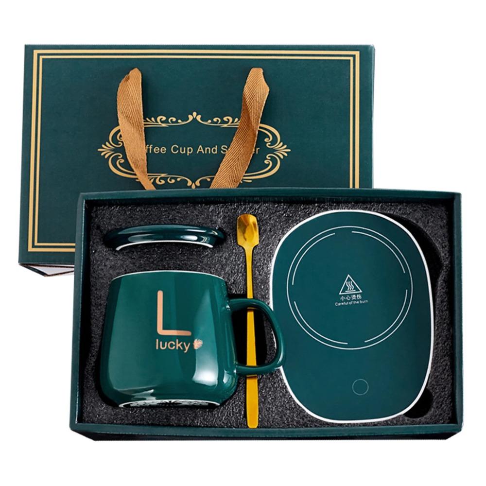 55℃ Умная кружка для кофе, электрическая керамическая кружка для подогрева чая с молоком на 400 мл, многофункциональный набор чашек с термостатом для подарка As Shown зелёный
55℃ Умная кружка для кофе, электрическая керамическая кружка для подогрева чая с молоком на 400 мл, многофункциональный набор чашек с термостатом для подарка As Shown зелёный