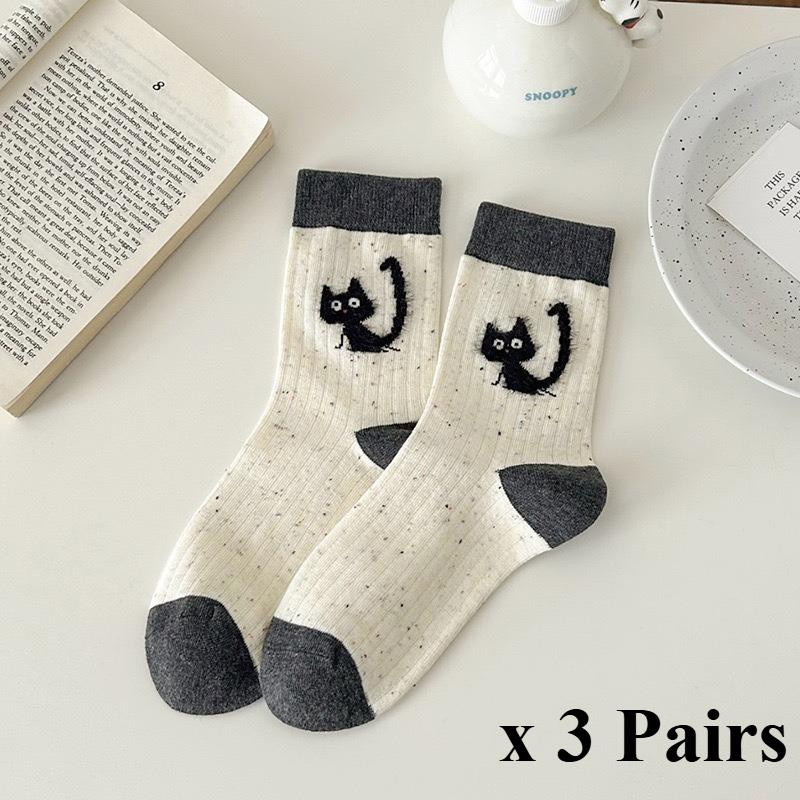 3 пары женских осенне-зимних носков до середины икры, флисовые плюшевые, весенне-осенние милые махровые носки 3 Pairs
3 пары женских осенне-зимних носков до середины икры, флисовые плюшевые, весенне-осенние милые махровые носки 3 Pairs