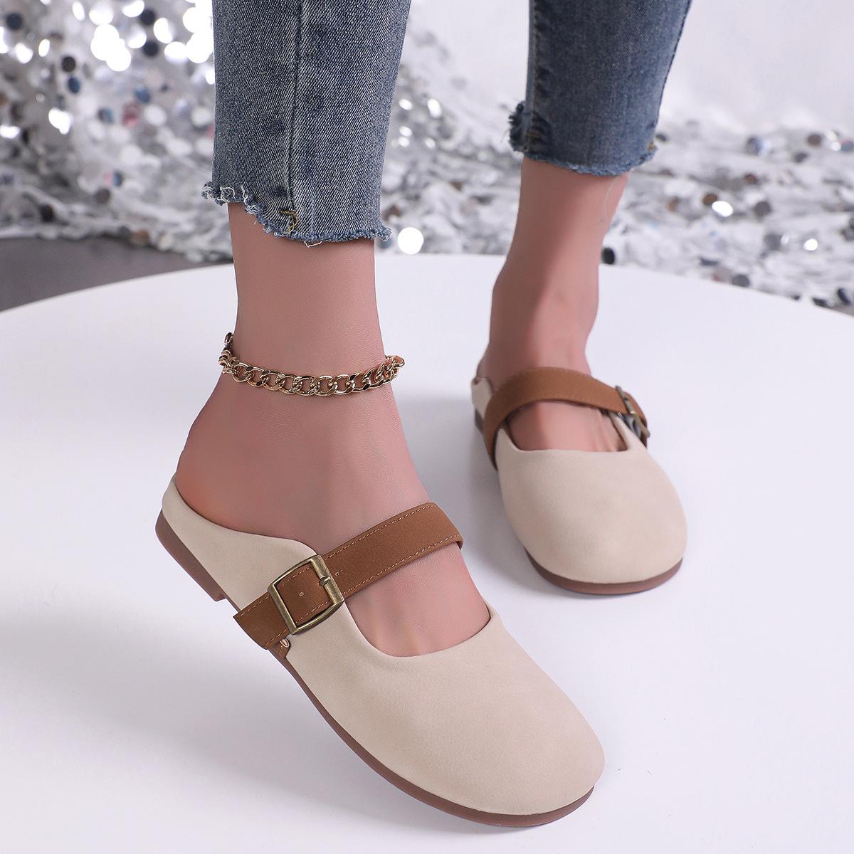 Baotou half slippers women s outer wear spring 2025 new retro casual lazy one pedal Doudou single shoes 40
Baotou half slippers women s outer wear spring 2025 new retro casual lazy one pedal Doudou single shoes 40