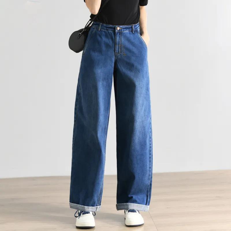 Petite Slimming High-Waisted Wide-Leg Jeans - Floor-Length, Casual Style for Spring & Autumn 27 (90-100 lbs)
Petite Slimming High-Waisted Wide-Leg Jeans - Floor-Length, Casual Style for Spring & Autumn 27 (90-100 lbs)