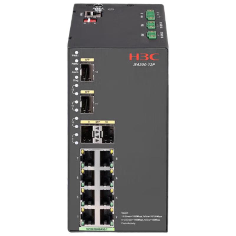 H3C IE4300-12P-H1 Industrial Rail-Mount Ethernet Switch
H3C IE4300-12P-H1 Industrial Rail-Mount Ethernet Switch