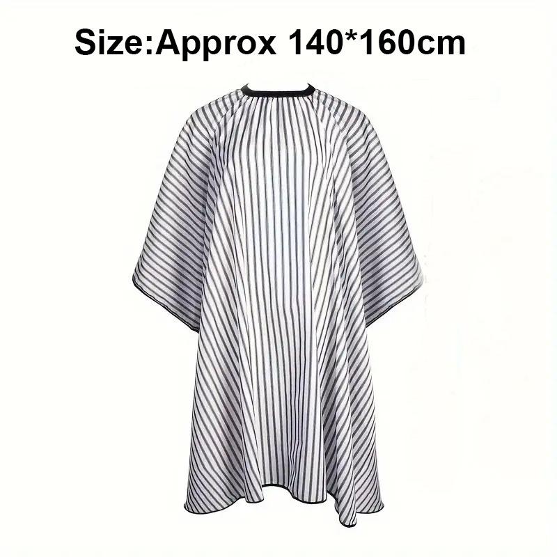 BEPAN Large Size Salon Striped Haircut Cape Unisex Non-Stick Anti-Static Apron with Adjustable Snap Closure for Hairdressing Styling
BEPAN Large Size Salon Striped Haircut Cape Unisex Non-Stick Anti-Static Apron with Adjustable Snap Closure for Hairdressing Styling