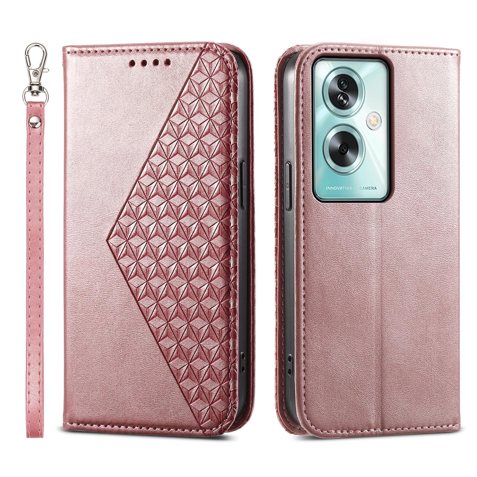For Oppo A79 5G/A2 5G Case Calf Texture PU Leather+TPU Stand Phone Cover Rose Gold
For Oppo A79 5G/A2 5G Case Calf Texture PU Leather+TPU Stand Phone Cover Rose Gold