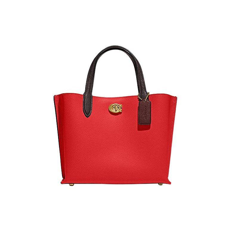Coach Willow 24 Color Block Turnlock Detachable Shoulder Strap Tote Bag Women Tote Red C8561-B4PJ6 Basic Set (Bag+Dust Bag)
Coach Willow 24 Color Block Turnlock Detachable Shoulder Strap Tote Bag Women Tote Red C8561-B4PJ6 Basic Set (Bag+Dust Bag)