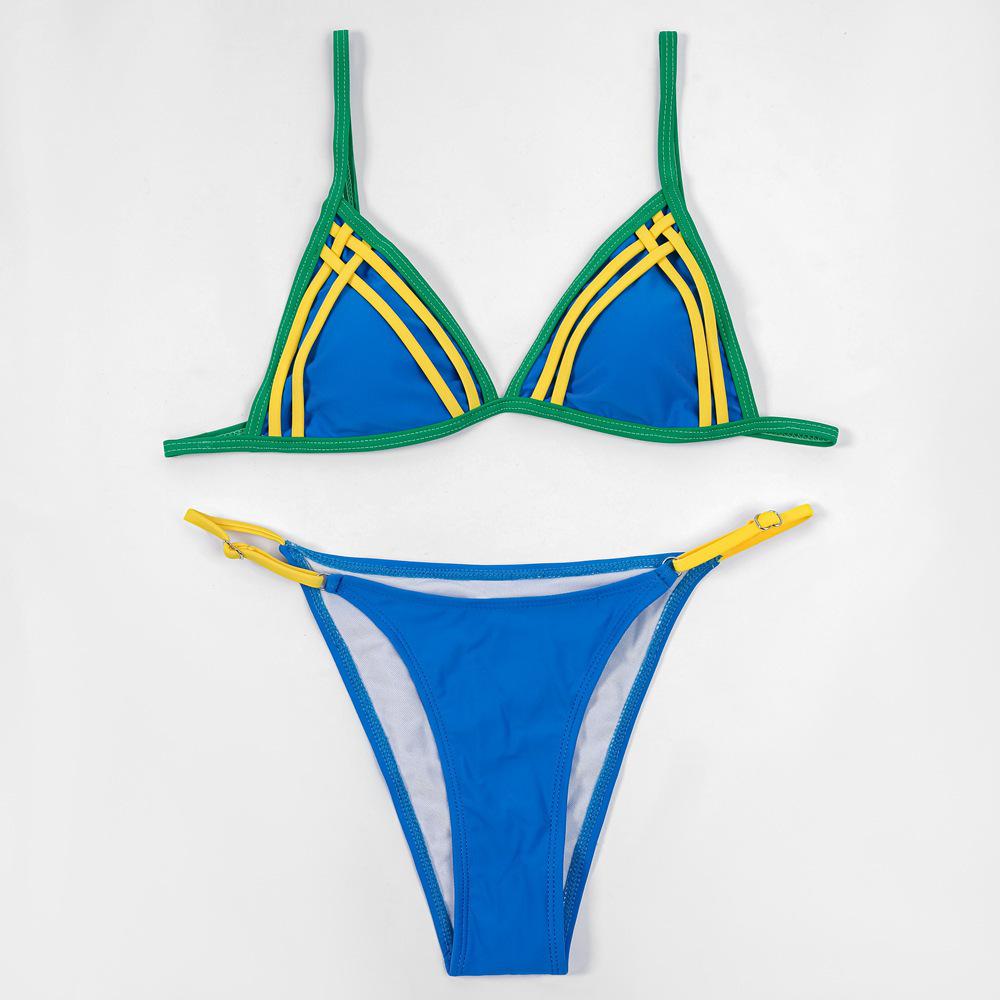 Yi Yong 2024 Color Block Low Waist Backless Bikini - European & American Style Women s Swimwear Medium синій
Yi Yong 2024 Color Block Low Waist Backless Bikini - European & American Style Women s Swimwear Medium синій