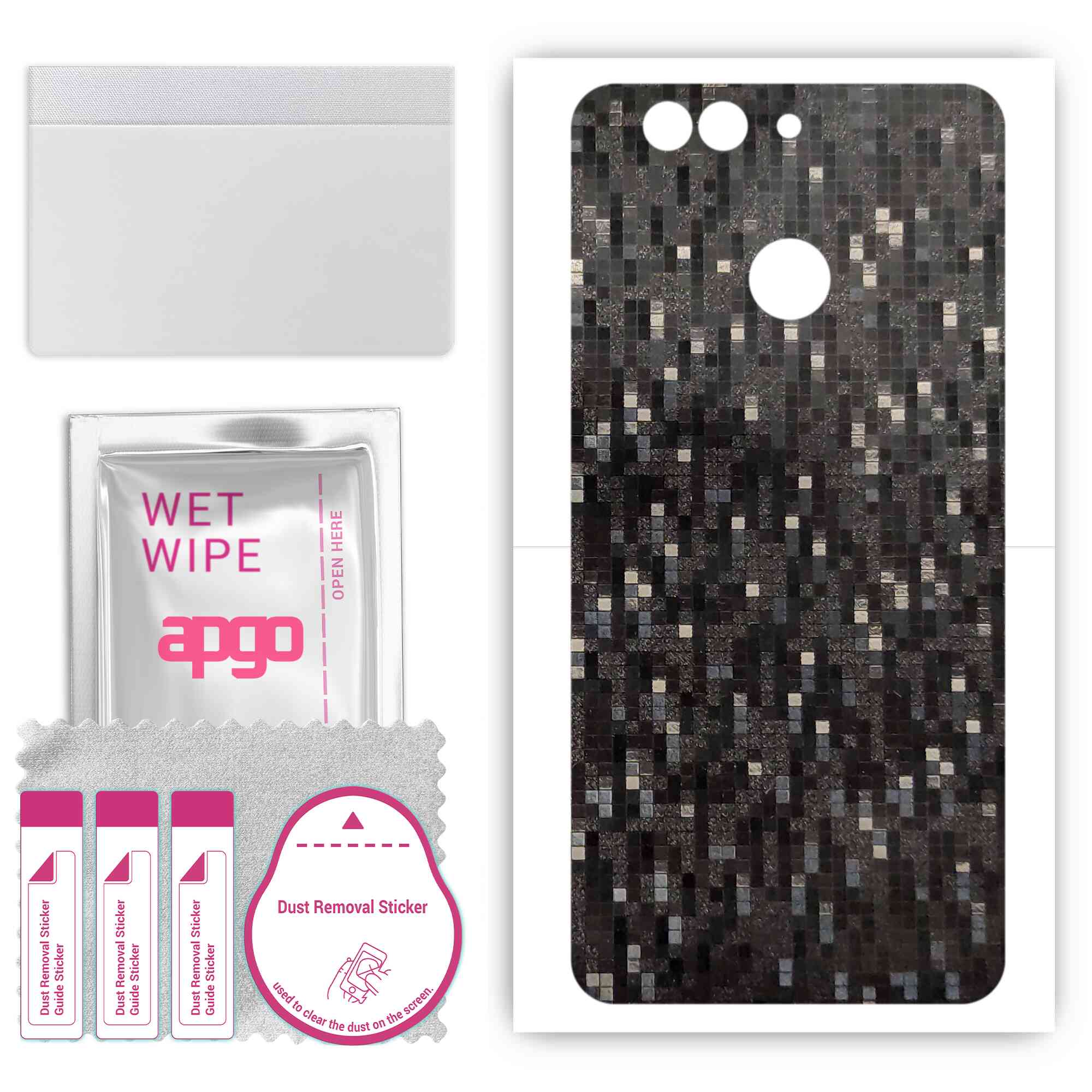 Apgo Protective Skin Sticker для задньої панелі, сумісної з Huawei nova 2 plus, Wrap Film, Foil, Vinyl - Pattern Carbon Black Pixel
Apgo Protective Skin Sticker для задньої панелі, сумісної з Huawei nova 2 plus, Wrap Film, Foil, Vinyl - Pattern Carbon Black Pixel