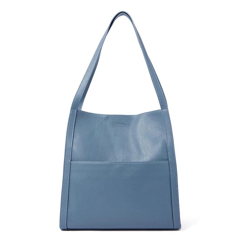 Ladies Fashi Designer Shoulder Bags Women s Cow Genuine Leather Large Tote Bag Female Luxury Commuter Retro Cowhide Handbags 30.5x14x30cm небо синє кольору
Ladies Fashi Designer Shoulder Bags Women s Cow Genuine Leather Large Tote Bag Female Luxury Commuter Retro Cowhide Handbags 30.5x14x30cm небо синє кольору