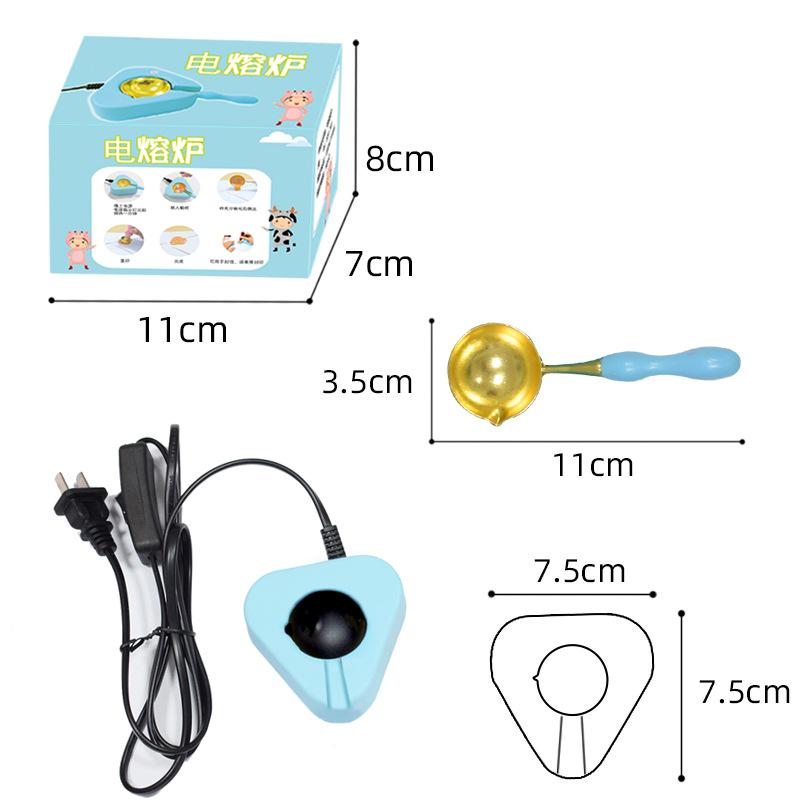 1 комплект, подогреватель для восковой печи, электрический нагреватель, плавильные шарики для восковой печати, набор ложек для восковой печати