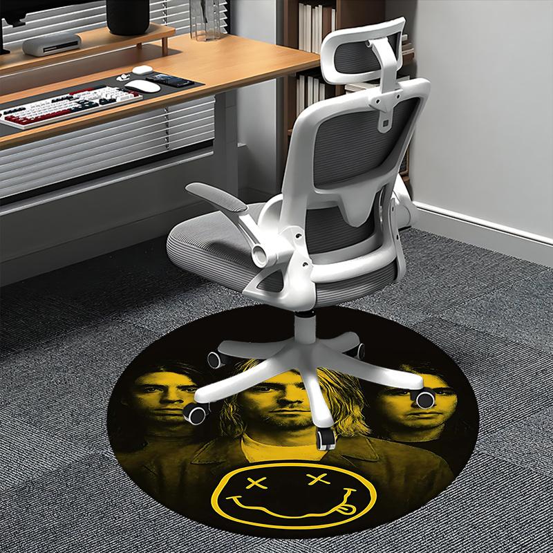Nirvana Band,Kurt Cobain Chair mat Round Rug Office carpet, Non slip, Suitable for Living Rooms, Bedrooms,Decor1205640a 80cm by 80cm
Nirvana Band,Kurt Cobain Chair mat Round Rug Office carpet, Non slip, Suitable for Living Rooms, Bedrooms,Decor1205640a 80cm by 80cm
