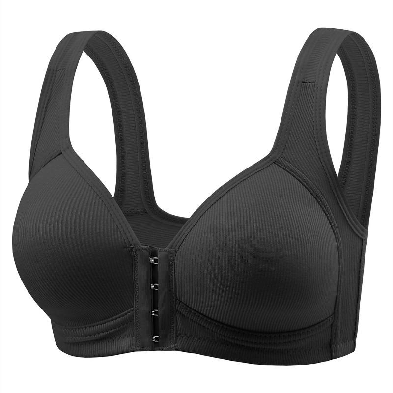 Ribbed Front Closure Wireless Bra S чорний
Ribbed Front Closure Wireless Bra S чорний