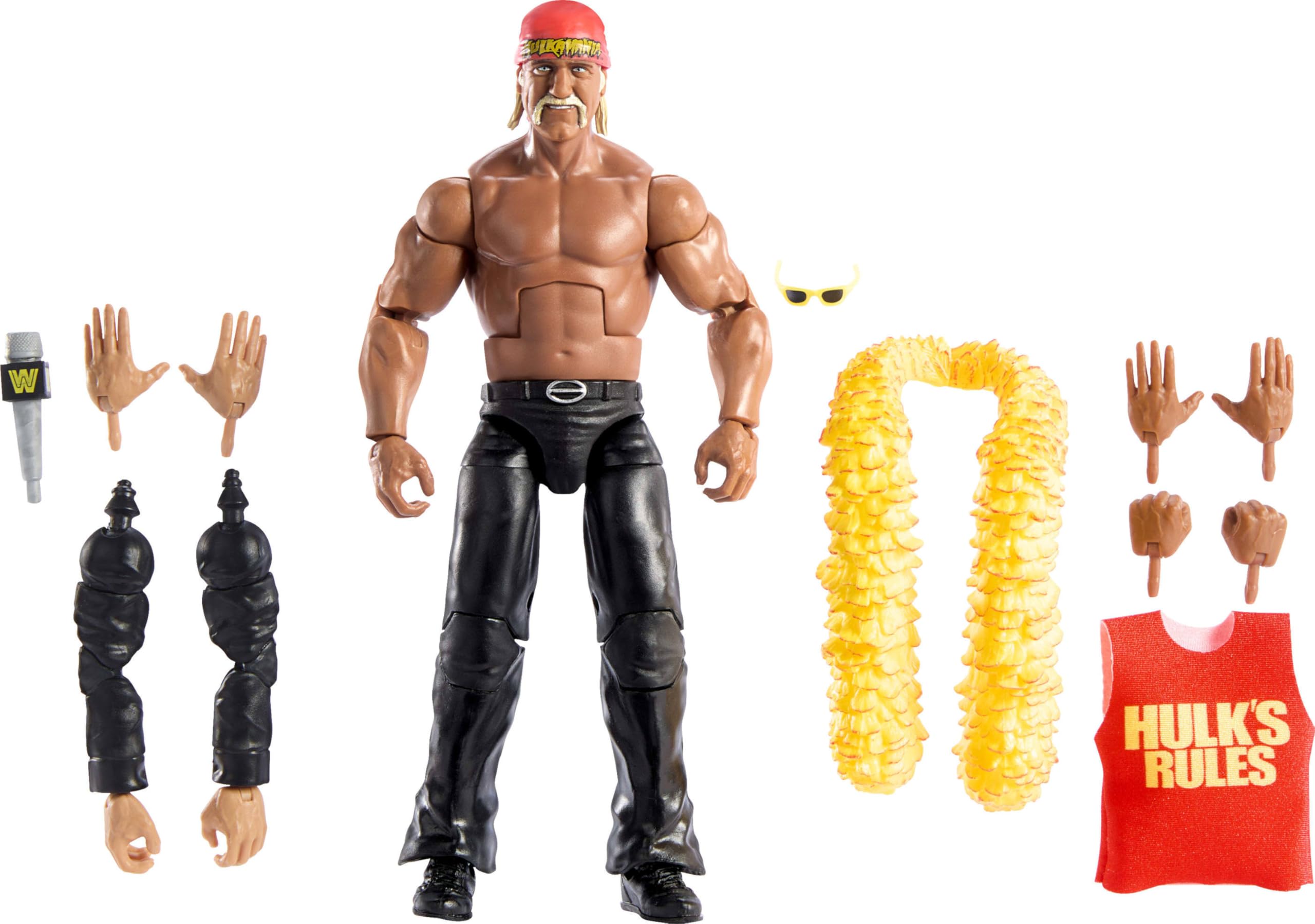 Mattel WWE Elite Collection Action Figures Accessories Premium Live Event Hulk Hogan Set WrestleMania с Говардом Финкелем Parts & Build-A-Figure
Mattel WWE Elite Collection Action Figures Accessories Premium Live Event Hulk Hogan Set WrestleMania с Говардом Финкелем Parts & Build-A-Figure