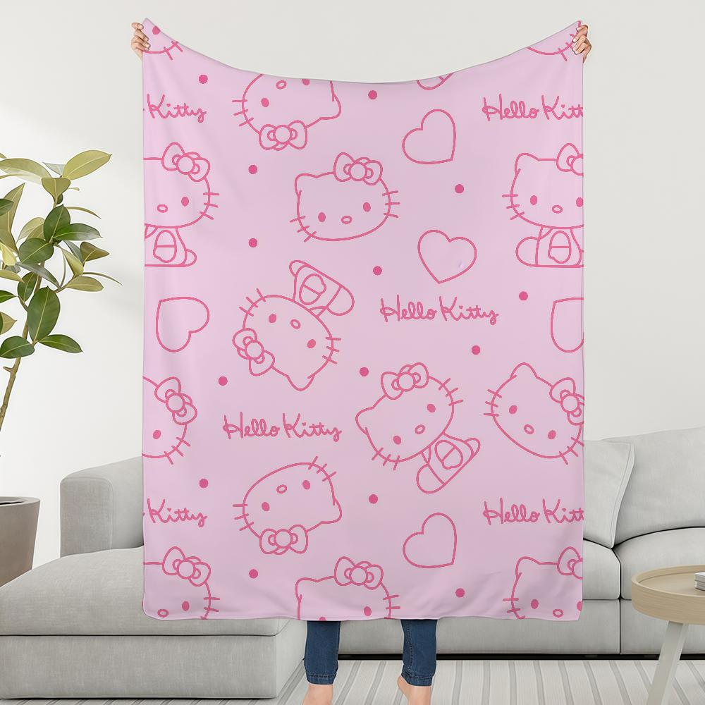 Blanket Throw Super Cosy Plush SRO Living Room Sofa H-Hello Lines K-Kitty Couch Childish Birthday Gifts 75cmx90cm
Blanket Throw Super Cosy Plush SRO Living Room Sofa H-Hello Lines K-Kitty Couch Childish Birthday Gifts 75cmx90cm
