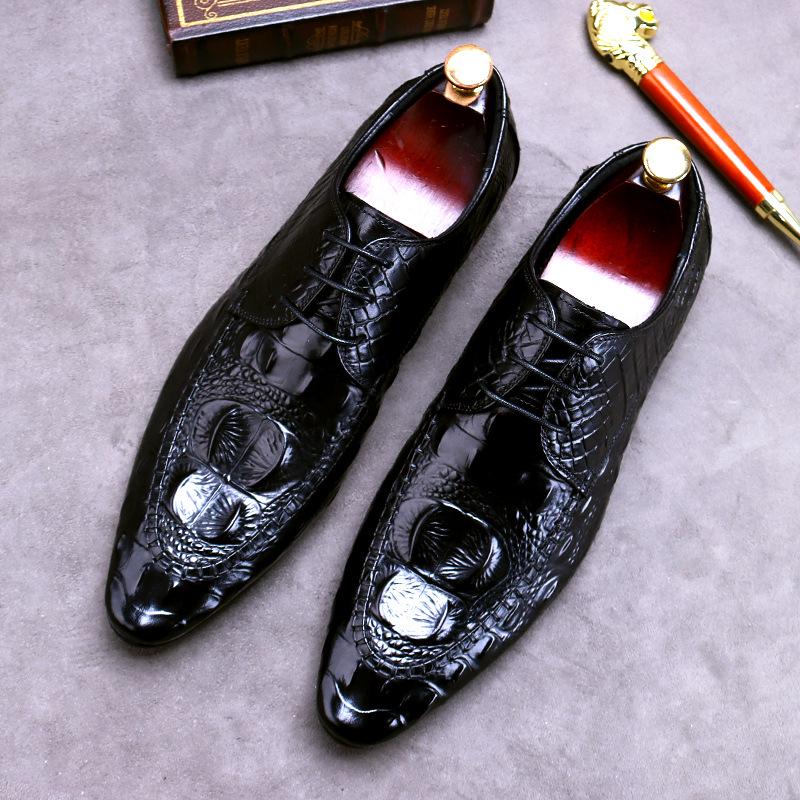 Men s Crocodile Pattern Leather Oxford Shoes - British Style, Cowhide Business Fashion 43 чорний
Men s Crocodile Pattern Leather Oxford Shoes - British Style, Cowhide Business Fashion 43 чорний