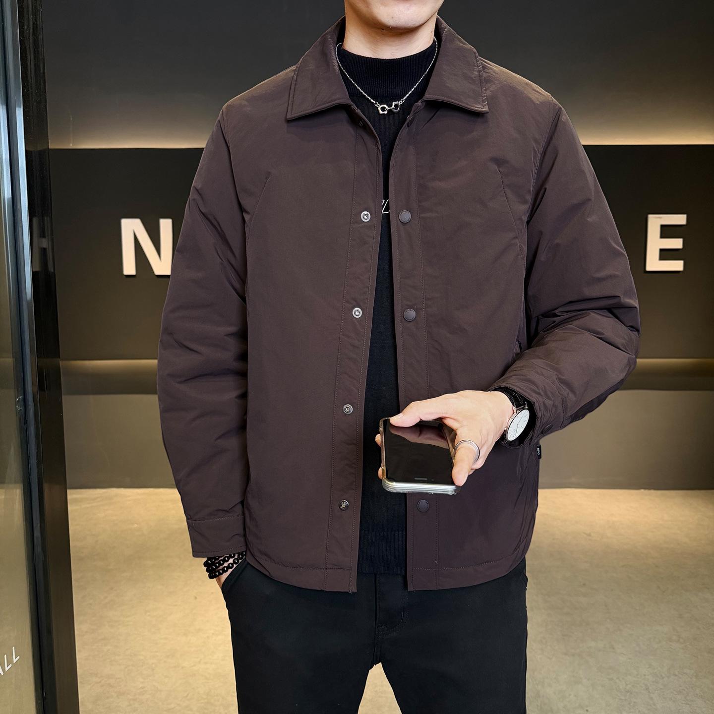 Men s Lapel Administrative Jacket - Autumn/Winter Trendy High-End Shirt Style Down Outerwear XXX Large кавовий
Men s Lapel Administrative Jacket - Autumn/Winter Trendy High-End Shirt Style Down Outerwear XXX Large кавовий
