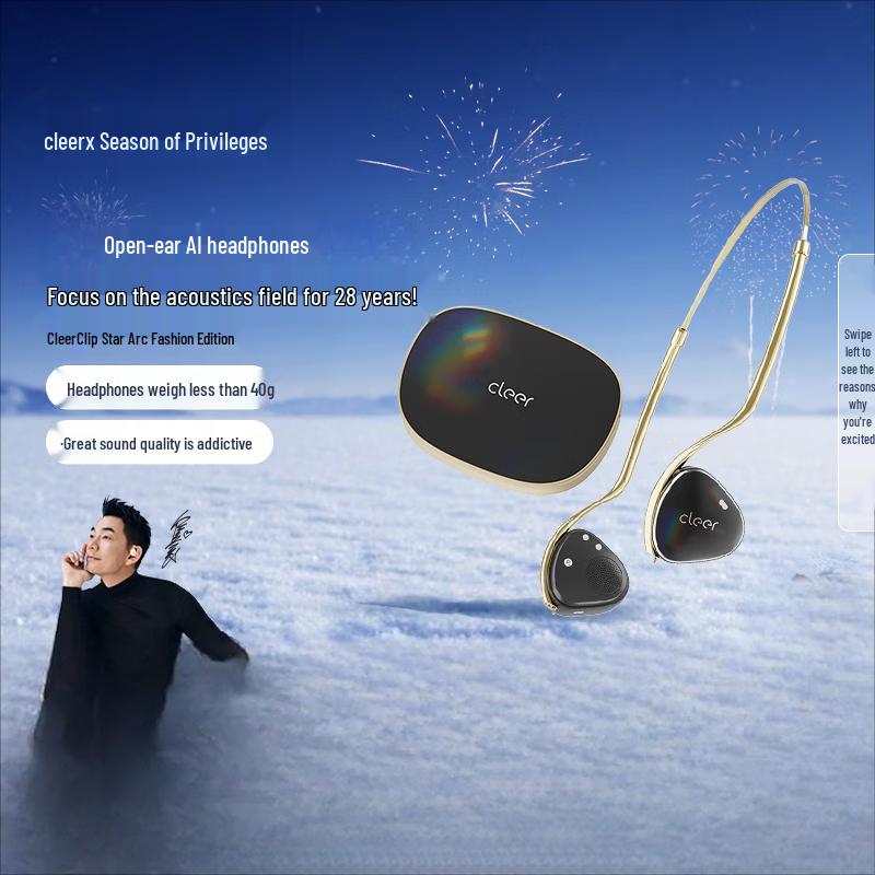 Cleer Clip Open-Ear Smart AI Bluetooth Headphones
Cleer Clip Open-Ear Smart AI Bluetooth Headphones