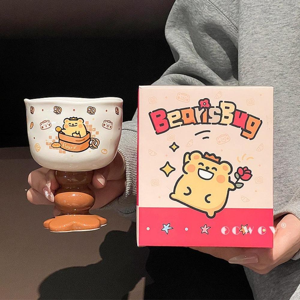 Bear bug joint tall water cup couple ceramic mug girlfriend gives girl birthday gift cup household drinking water 280ml коричневий
Bear bug joint tall water cup couple ceramic mug girlfriend gives girl birthday gift cup household drinking water 280ml коричневий