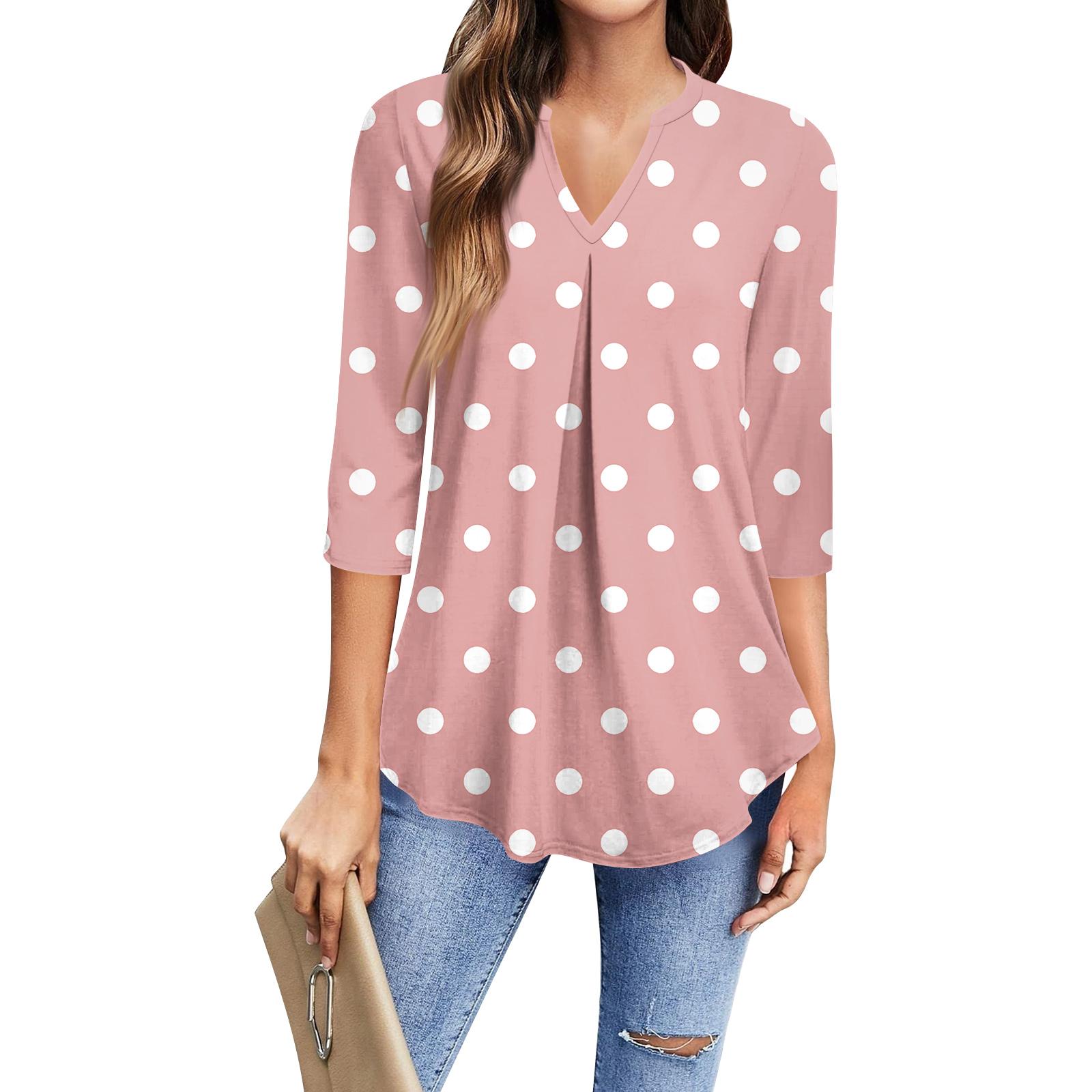 Women s Fashion Casual Three-Quarter Sleeve T-Shirt Printed V-Neck Top S
Women s Fashion Casual Three-Quarter Sleeve T-Shirt Printed V-Neck Top S