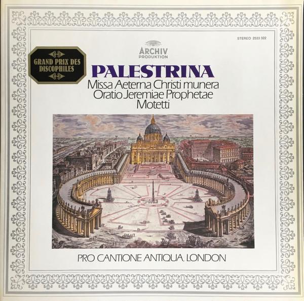 LP Record PALESTRINA PRO CANTIONE ANTIQUA Missa Aeterna Christi Munera Orat 2533322 ARCHIV PRODUKT 1976 Germany Classical Used
LP Record PALESTRINA PRO CANTIONE ANTIQUA Missa Aeterna Christi Munera Orat 2533322 ARCHIV PRODUKT 1976 Germany Classical Used