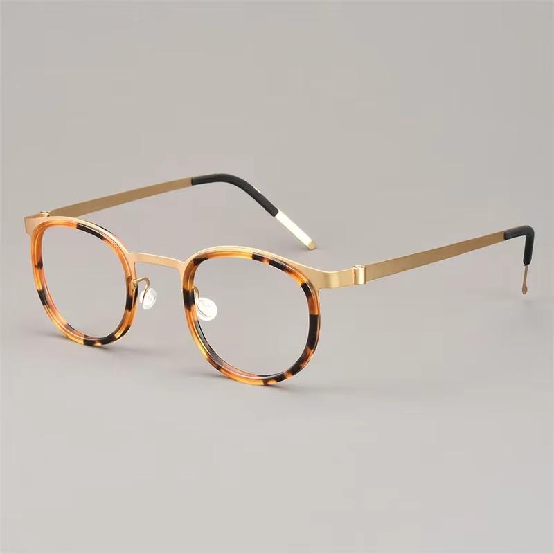 Denmark Brand Retro Brand Oval Round 9704 Eyeglass Frames Handmade Titanium Spectacle Frames Ultra-light Screwless Men Women New
Denmark Brand Retro Brand Oval Round 9704 Eyeglass Frames Handmade Titanium Spectacle Frames Ultra-light Screwless Men Women New