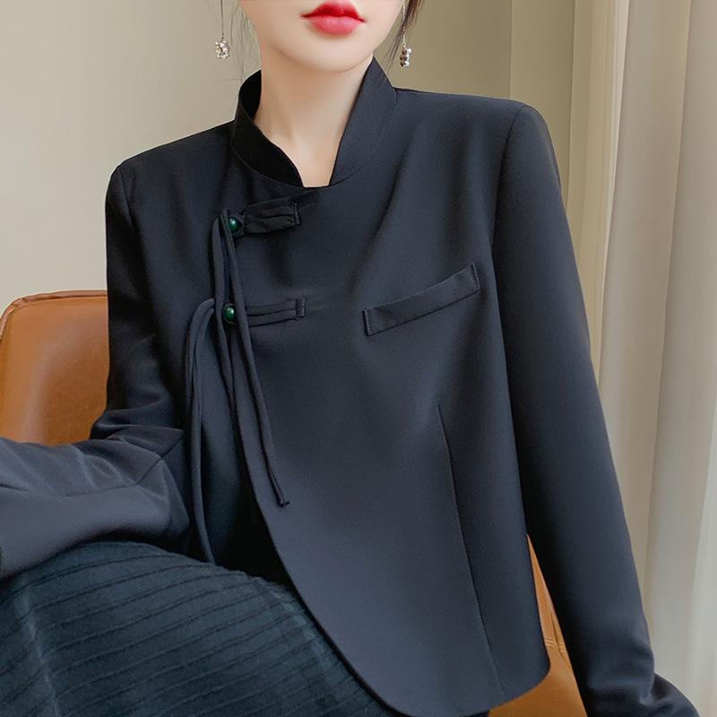 2024 Early Spring Chinese Style Silk Satin Petite Suit Jacket Medium чорний
2024 Early Spring Chinese Style Silk Satin Petite Suit Jacket Medium чорний
