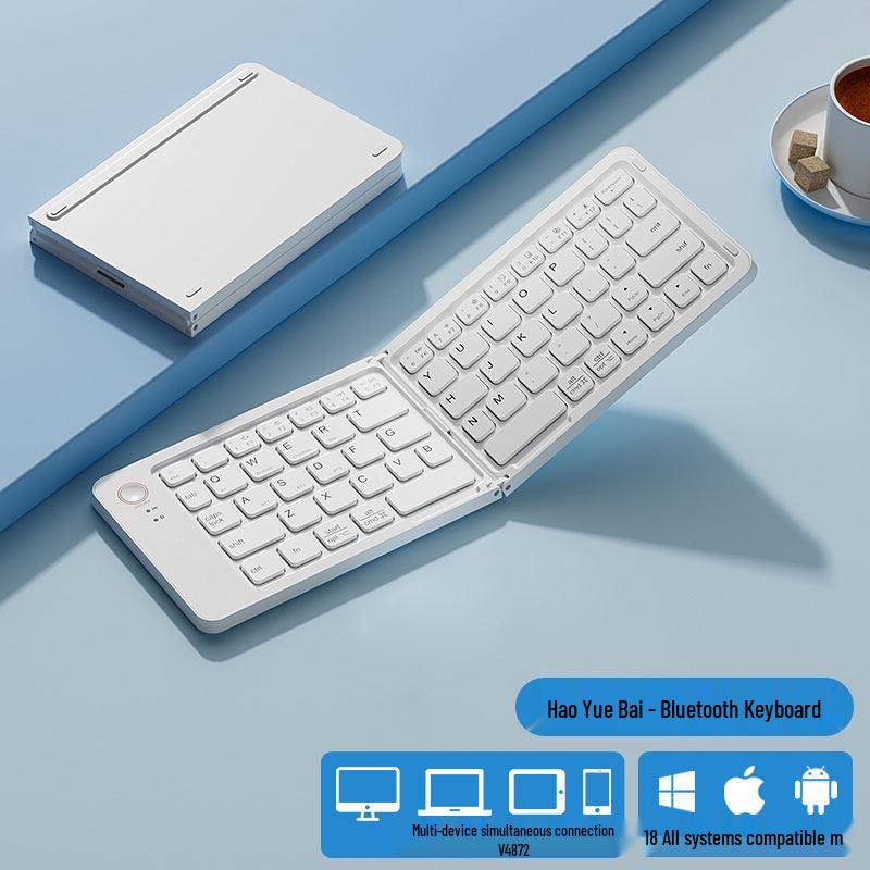 BT18 Portable Slim Double-Fold Bluetooth Keyboard for Phones, Tablets, and Office - Three-System Compatible
BT18 Portable Slim Double-Fold Bluetooth Keyboard for Phones, Tablets, and Office - Three-System Compatible