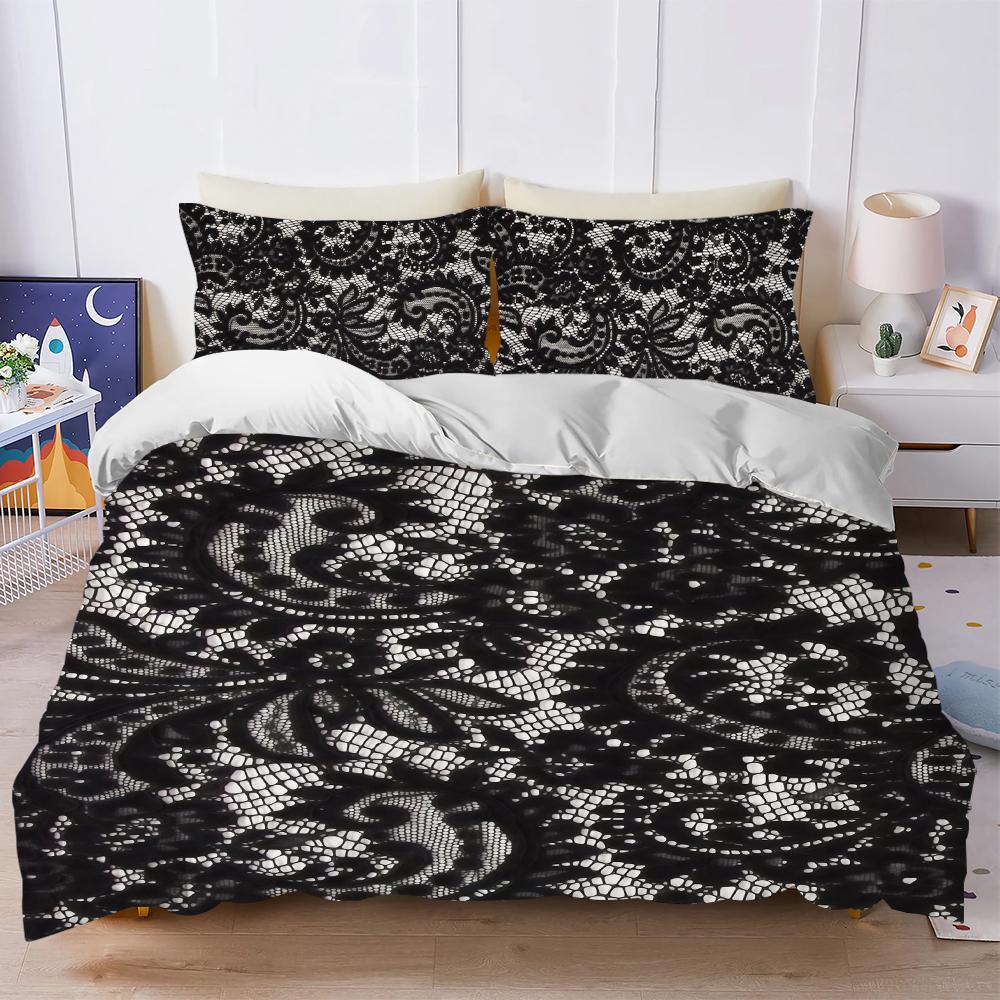 Pink Lace Pattern Duvet Cover Set Soft Wash Bed 3 Piece Summer Comfortable Student Dormitory Home Baby Bedding Best seller (135x200cm)
Pink Lace Pattern Duvet Cover Set Soft Wash Bed 3 Piece Summer Comfortable Student Dormitory Home Baby Bedding Best seller (135x200cm)