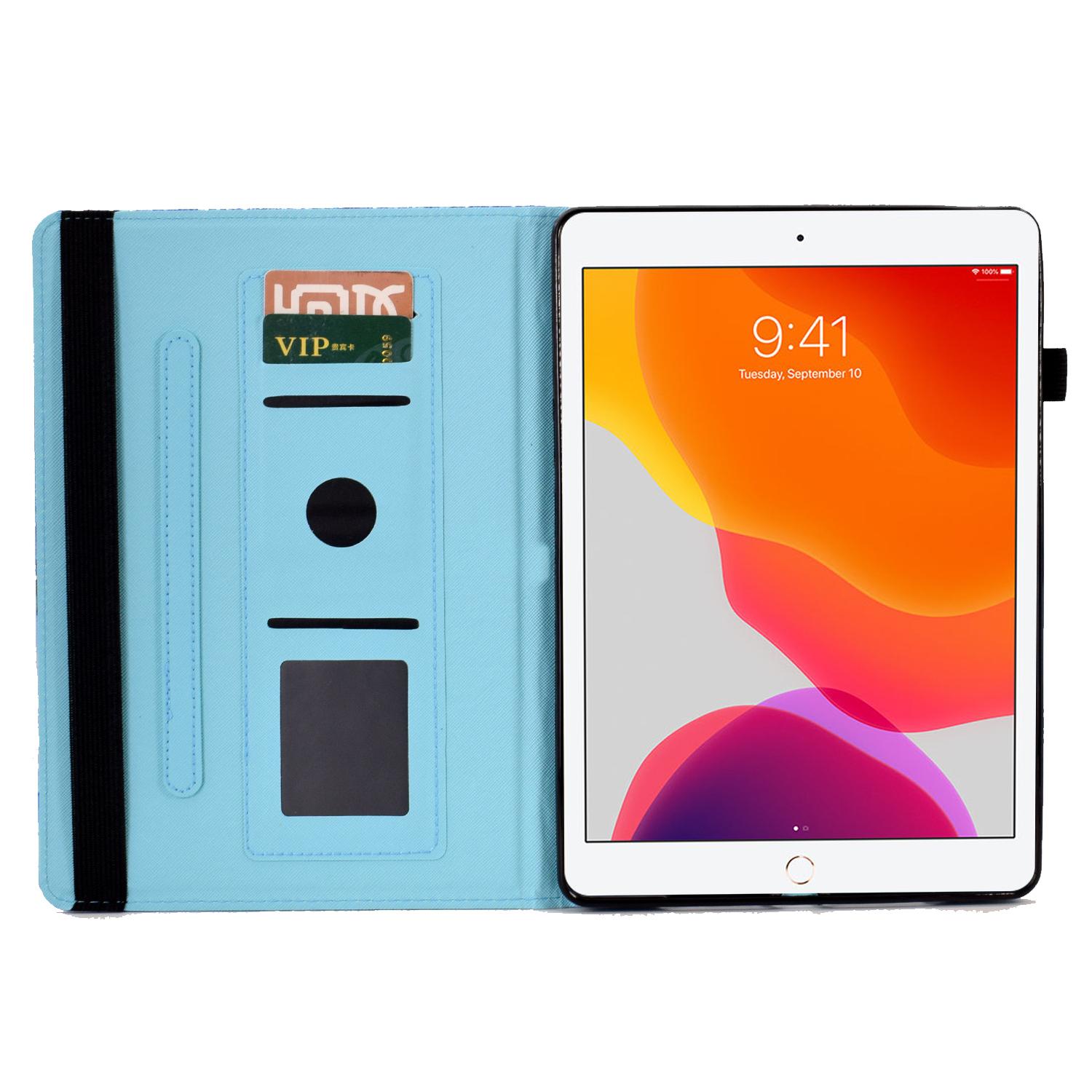 For iPad 10.2 (2021)/(2020)/(2019) Pattern Printing Tablet Case PU Leather Stand Elastic Band Protective Cover Flower and Butterfly
For iPad 10.2 (2021)/(2020)/(2019) Pattern Printing Tablet Case PU Leather Stand Elastic Band Protective Cover Flower and Butterfly
