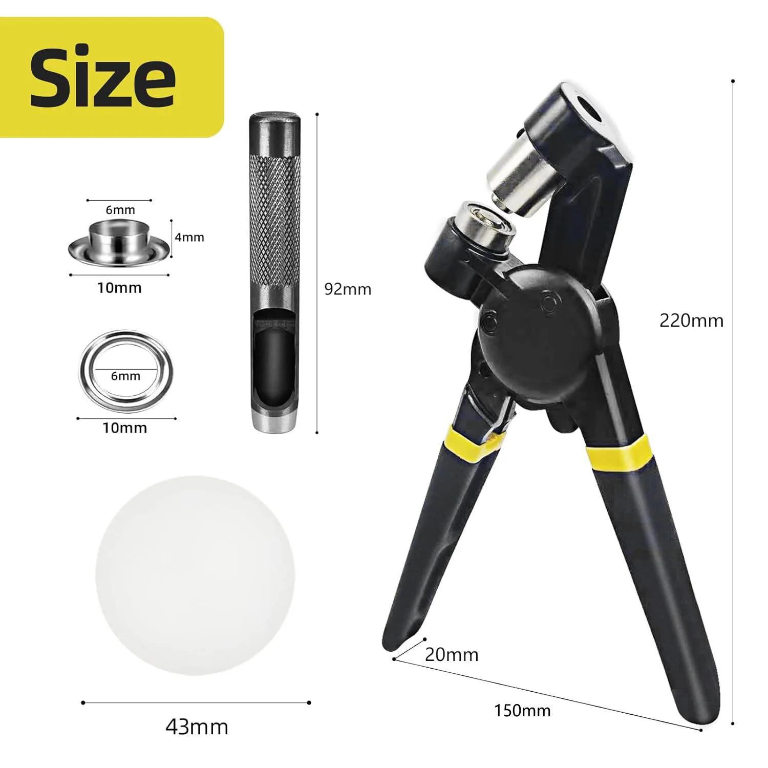 6 мм/10 мм ручные плоскогубцы для пробивки люверсов машина для одежды с серебряными люверсами для обуви из ткани и кожи
6 мм/10 мм ручные плоскогубцы для пробивки люверсов машина для одежды с серебряными люверсами для обуви из ткани и кожи