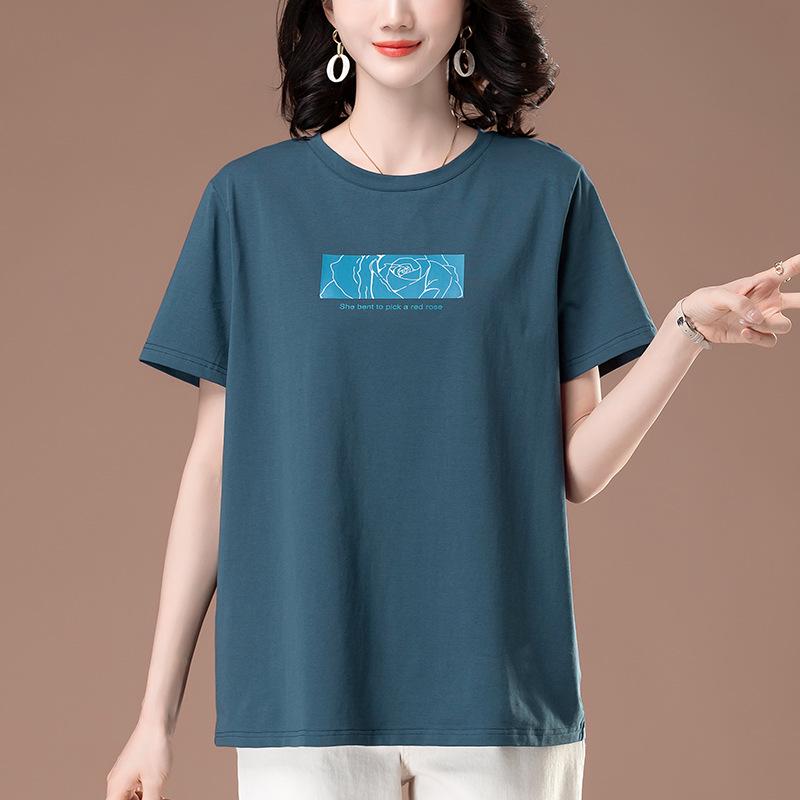 Women s Plus Size Casual Cotton Round Neck T-Shirt - Summer Short Sleeve Loose Fit for Middle-Aged Moms 3XL
Women s Plus Size Casual Cotton Round Neck T-Shirt - Summer Short Sleeve Loose Fit for Middle-Aged Moms 3XL